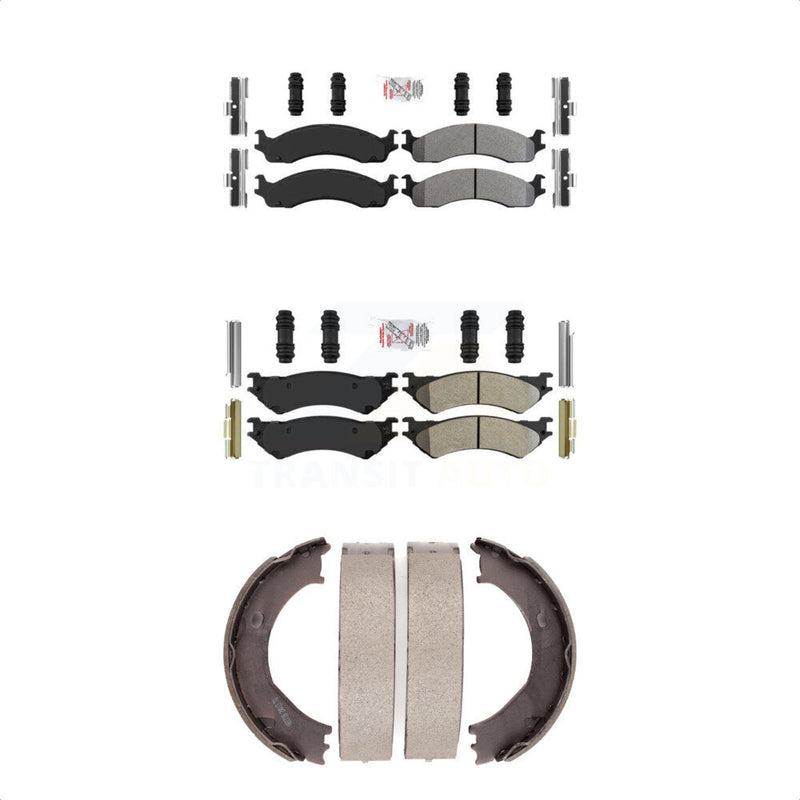 Transit Auto KNN-100862 Disc Brake Pad for 1999-2005 Ford E-250, Ford E-350 Super Duty and More - Front and Rear