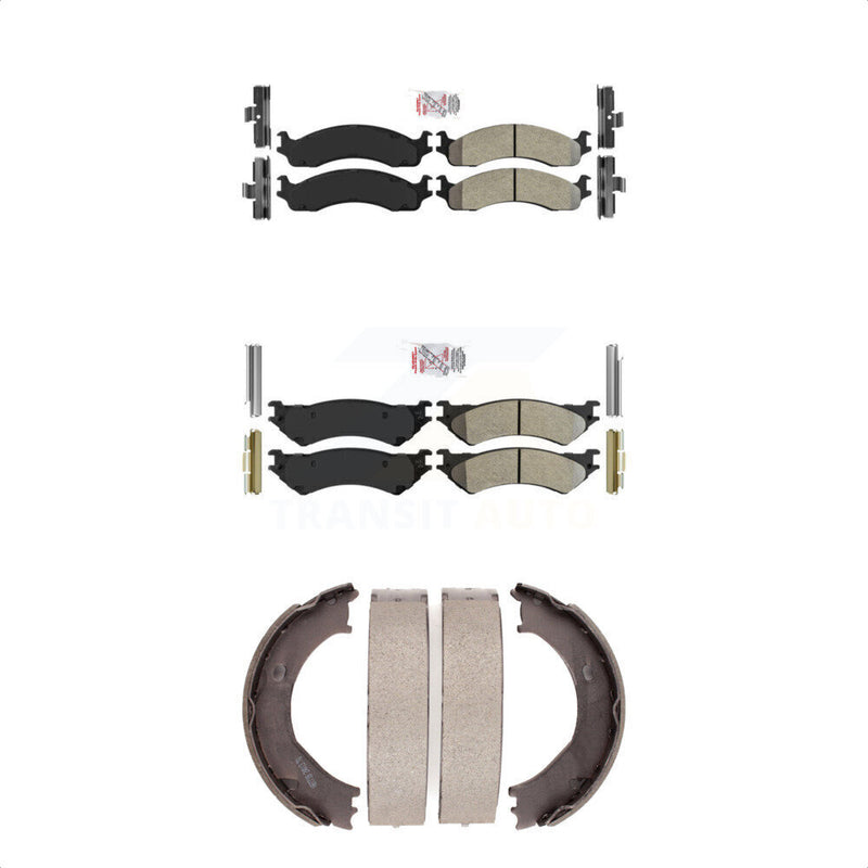 Transit Auto KNN-100863 Disc Brake Pad for 1999-2005 Ford E-250, Ford E-350 Super Duty and More - Front and Rear