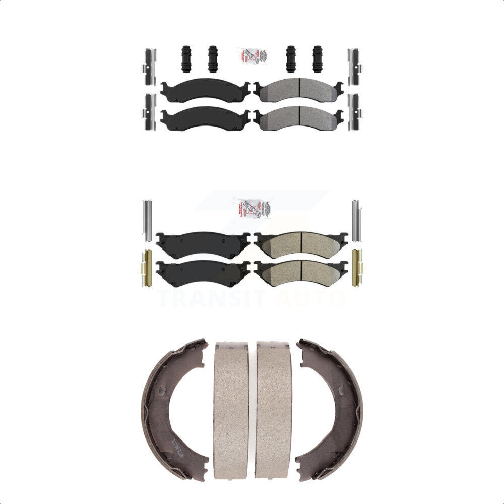 Transit Auto KNN-100864 Disc Brake Pad for 1999-2005 Ford E-250, Ford E-350 Super Duty and More - Front and Rear