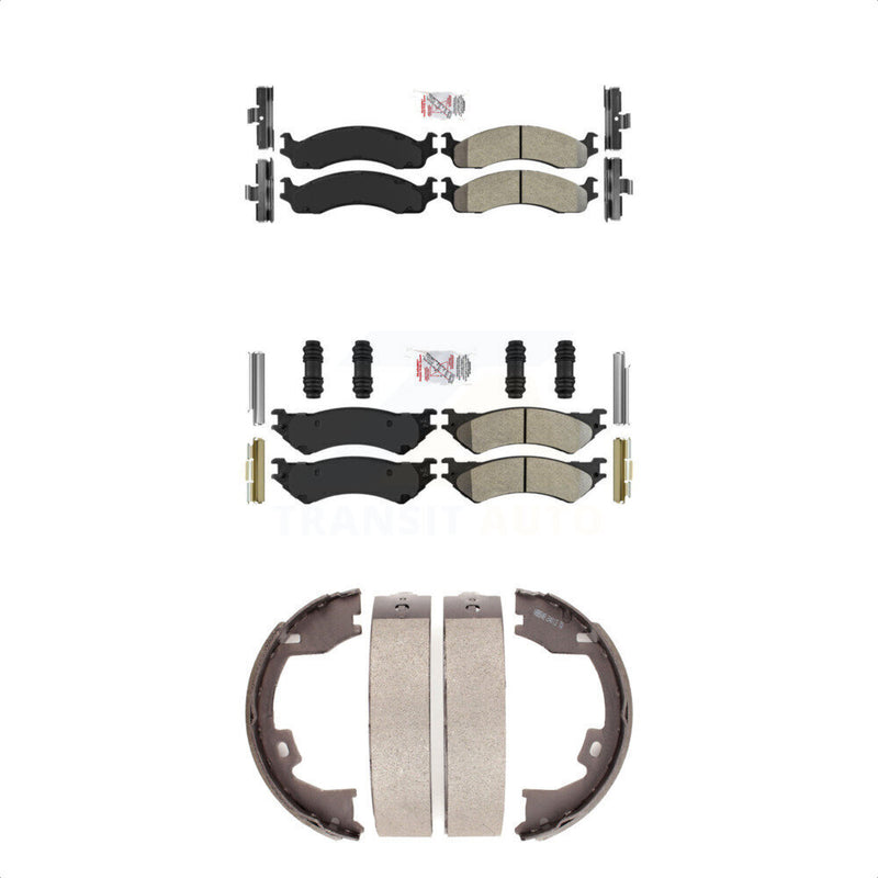Transit Auto KNN-100865 Disc Brake Pad for 2005-2007 Ford E-250, Ford E-350 Super Duty, Ford E-350 Club Wagon - Front and Rear