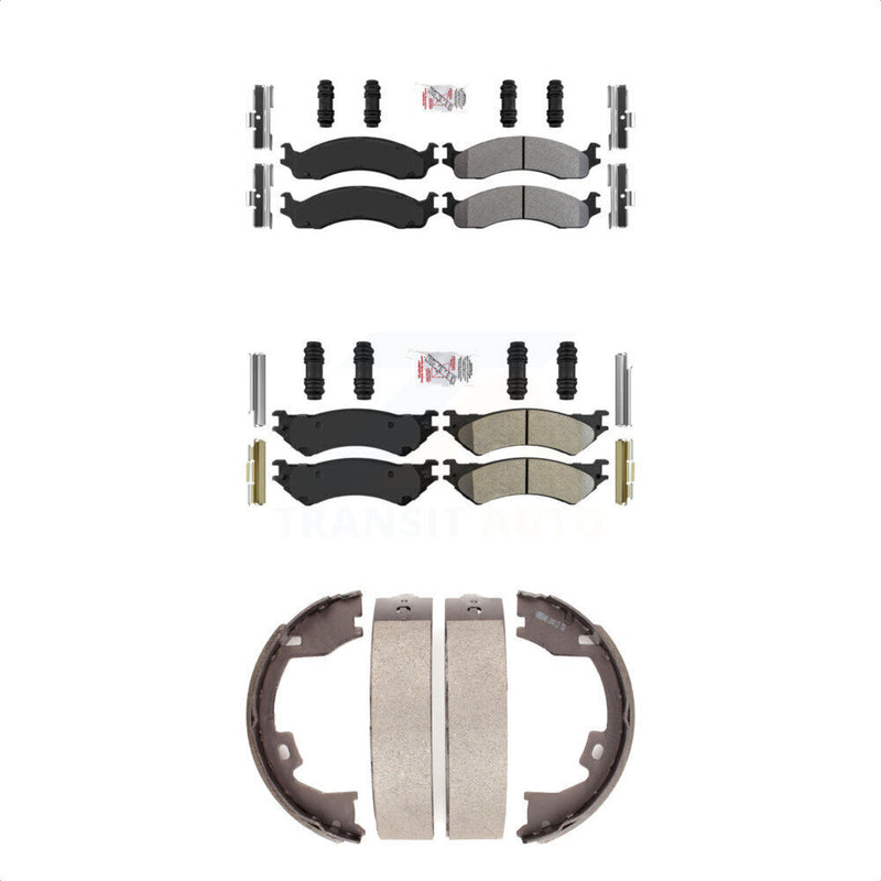 Transit Auto KNN-100866 Disc Brake Pad for 2005-2007 Ford E-250, Ford E-350 Super Duty, Ford E-350 Club Wagon - Front and Rear