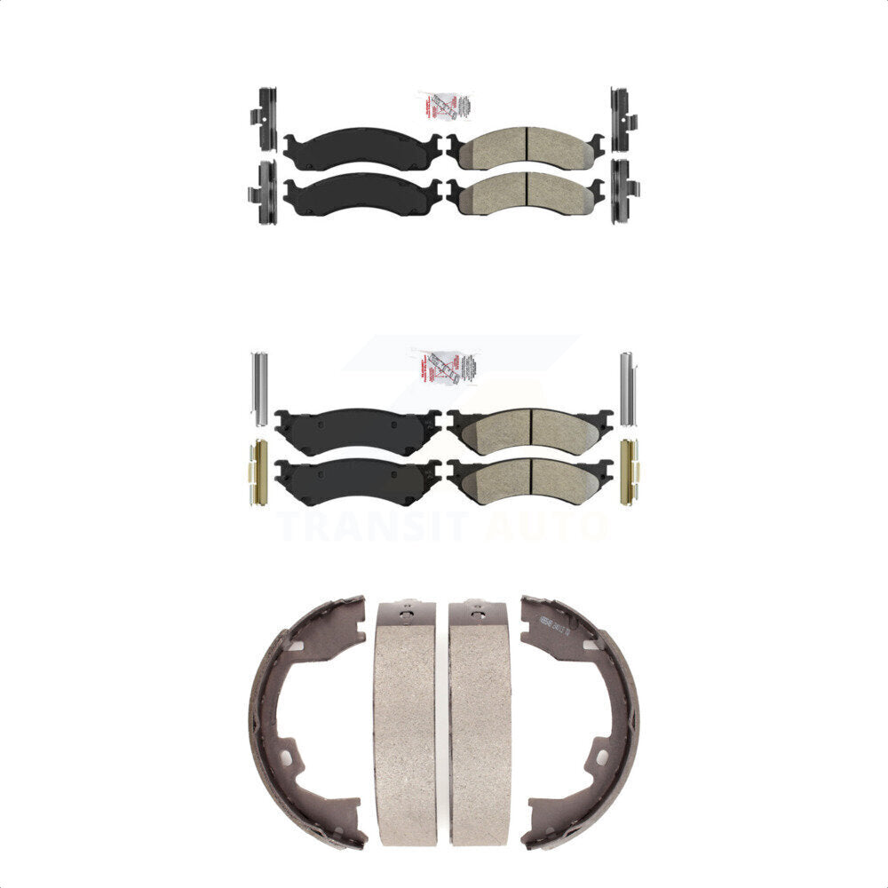 Transit Auto KNN-100867 Disc Brake Pad for 2005-2007 Ford E-250, Ford E-350 Super Duty, Ford E-350 Club Wagon - Front and Rear