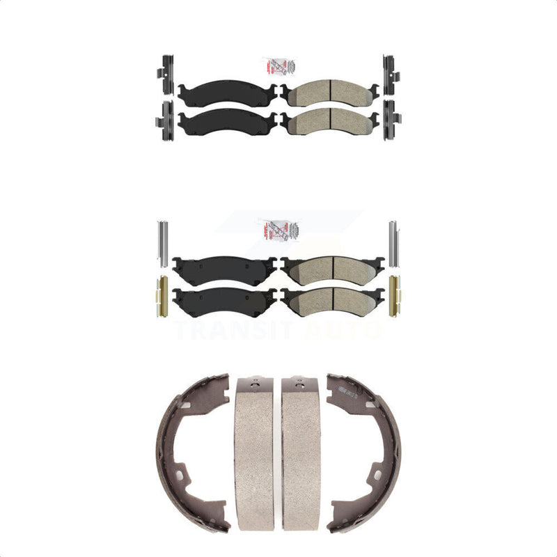 Transit Auto KNN-100867 Disc Brake Pad for 2005-2007 Ford E-250, Ford E-350 Super Duty, Ford E-350 Club Wagon - Front and Rear