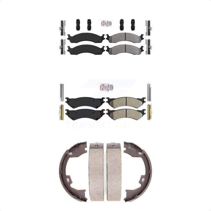 Transit Auto KNN-100868 Disc Brake Pad for 2005-2007 Ford E-250, Ford E-350 Super Duty, Ford E-350 Club Wagon - Front and Rear