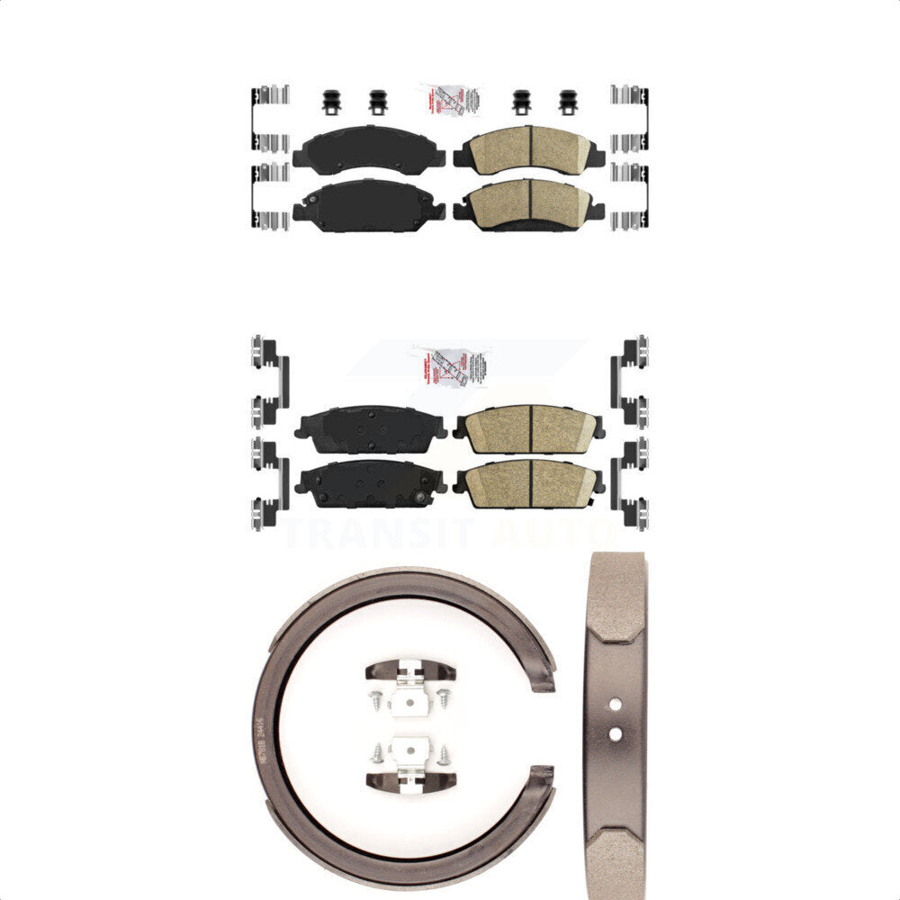 Transit Auto KNN-100876 Disc Brake Pad for 2007-2014 Cadillac Escalade, Cadillac Escalade ESV and More - Front and Rear