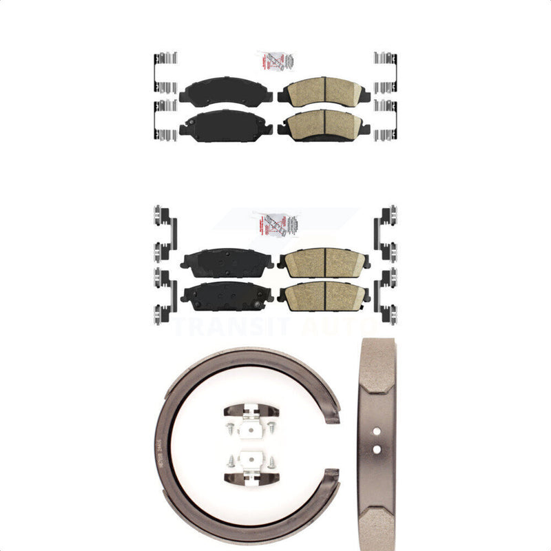 Transit Auto KNN-100877 Disc Brake Pad for 2007-2014 Cadillac Escalade, Cadillac Escalade ESV and More - Front and Rear