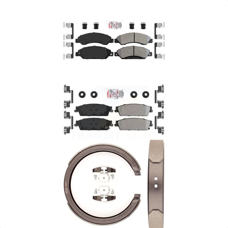 Transit Auto KNN-100879 Disc Brake Pad for 2007 Cadillac Escalade, Cadillac Escalade ESV and More - Front and Rear