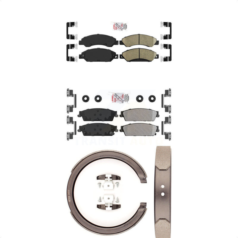 Transit Auto KNN-100880 Disc Brake Pad for 2007 Cadillac Escalade, Cadillac Escalade ESV and More - Front and Rear