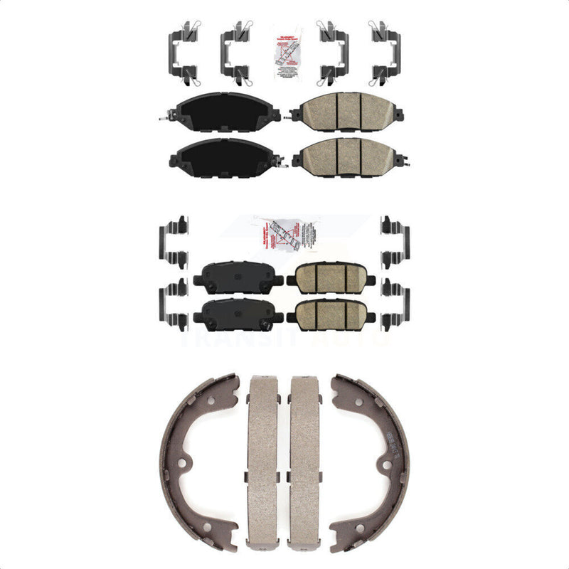 Transit Auto KNN-100906 Disc Brake Pad for 2013-2014 INFINITI JX35, Nissan Pathfinder - Front and Rear
