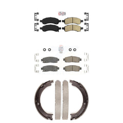 Transit Auto KNN-100939 Disc Brake Pad for 2007-2017 GMC Acadia Limited, Chevrolet Traverse and More - Front and Rear