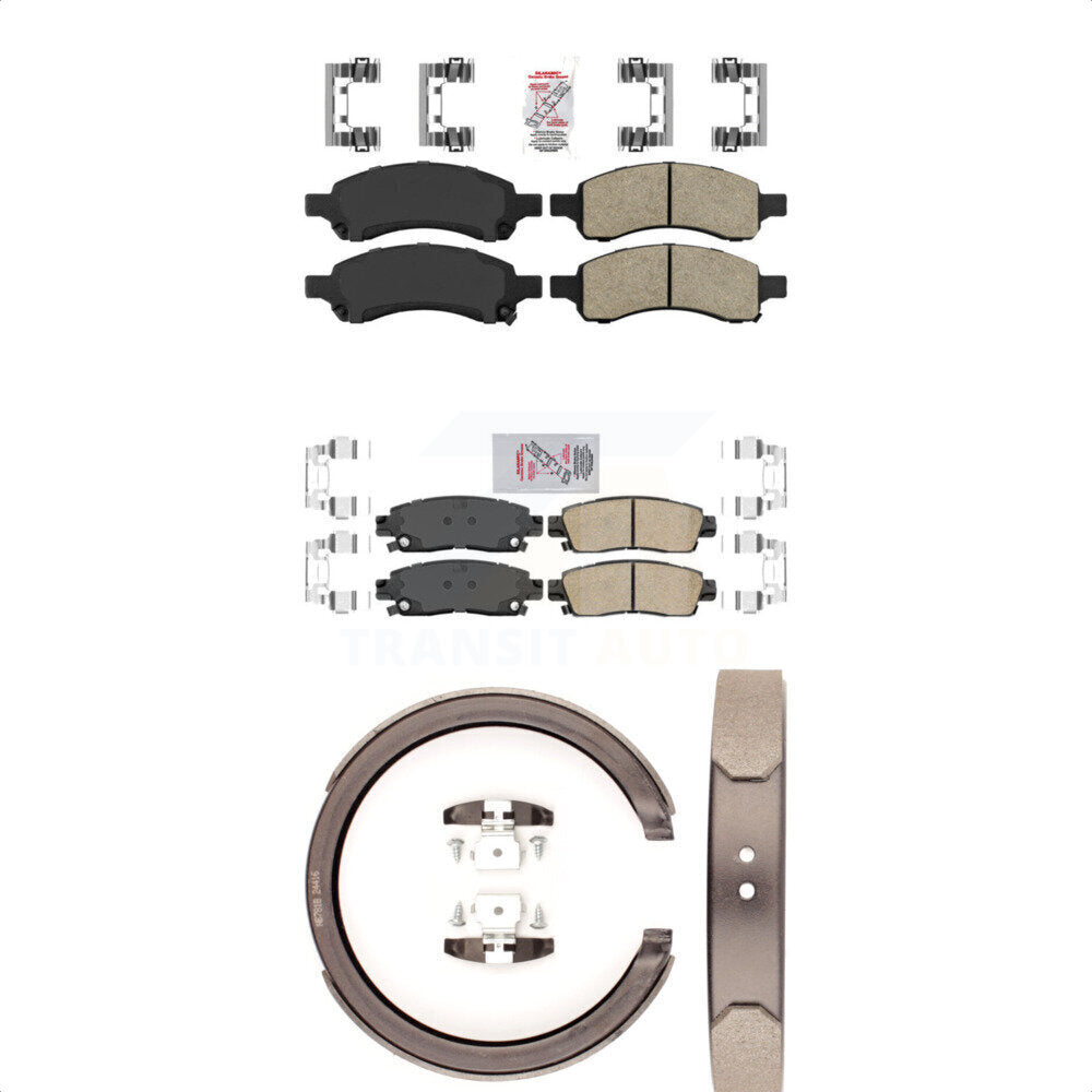 Transit Auto KNN-100943 Disc Brake Pad for 2006-2009 Isuzu Ascender, Buick Rainier and More - Front and Rear
