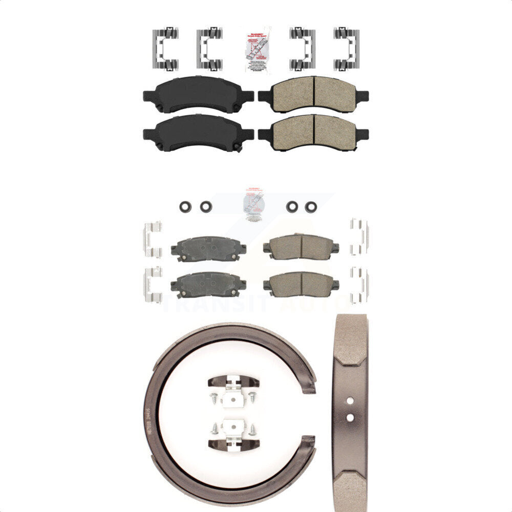 Transit Auto KNN-100945 Disc Brake Pad for 2006-2009 Isuzu Ascender, Buick Rainier and More - Front and Rear