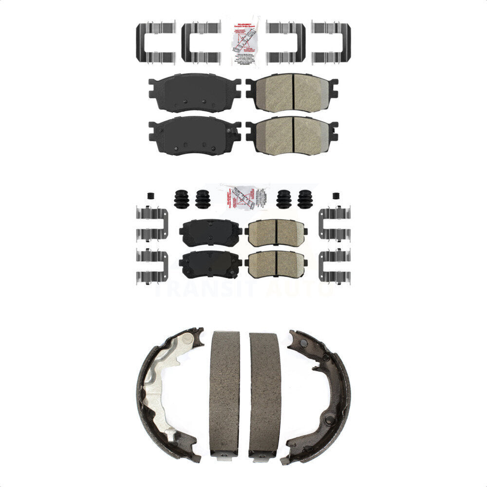 Transit Auto KNN-100961 Disc Brake Pad for 2006-2007 Hyundai Accent, Kia Rio, Kia Rio5 - Front and Rear