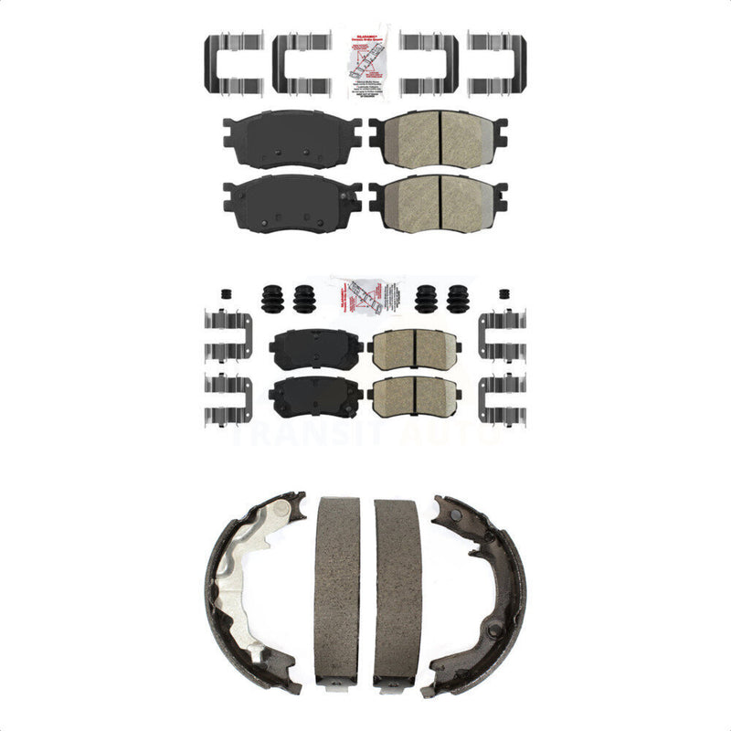 Transit Auto KNN-100961 Disc Brake Pad for 2006-2007 Hyundai Accent, Kia Rio, Kia Rio5 - Front and Rear