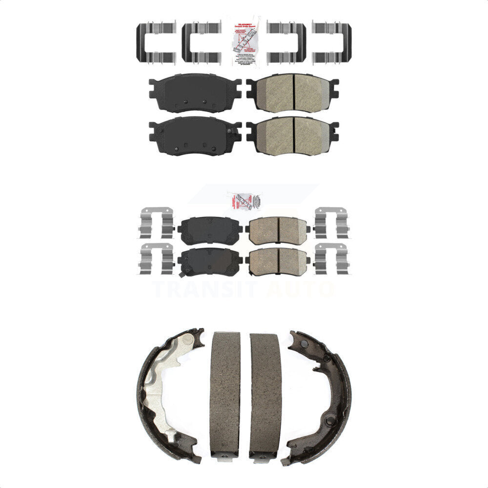 Transit Auto KNN-100962 Disc Brake Pad for 2006-2007 Hyundai Accent, Kia Rio, Kia Rio5 - Front and Rear