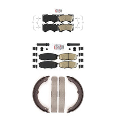 Transit Auto KNN-101004 Disc Brake Pad for 2007-2021 Lexus LX570, Toyota Land Cruiser and More - Front and Rear