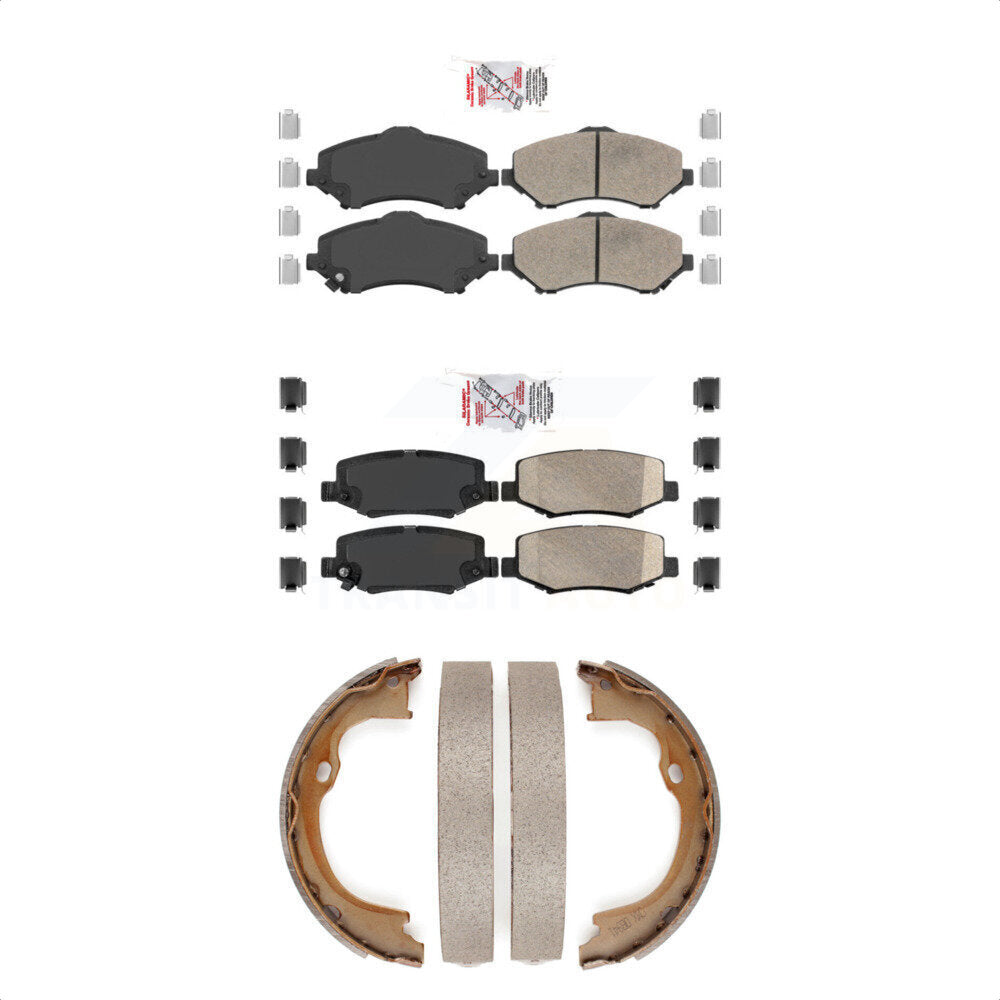 Transit Auto KNN-101019 Disc Brake Pad for 2007-2018 Jeep Wrangler JK, Jeep Liberty and More - Front and Rear