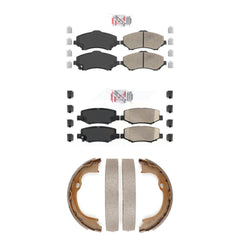 Transit Auto KNN-101019 Disc Brake Pad for 2007-2018 Jeep Wrangler JK, Jeep Liberty and More - Front and Rear