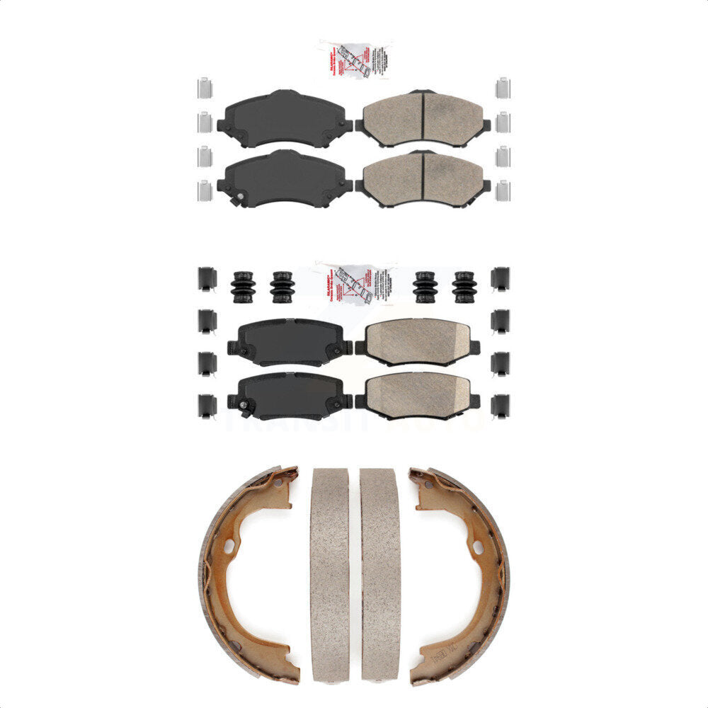 Transit Auto KNN-101021 Disc Brake Pad for 2007-2018 Jeep Wrangler JK, Jeep Liberty and More - Front and Rear