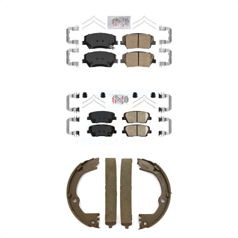 Transit Auto KNN-101059 Disc Brake Pad for 2017-2018 Hyundai Santa Fe Sport - Front and Rear