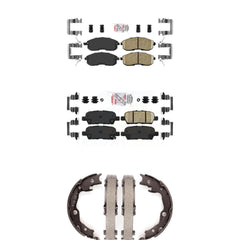 Transit Auto KNN-101069 Disc Brake Pad for 2007-2017 Nissan Juke, Nissan Sentra - Front and Rear