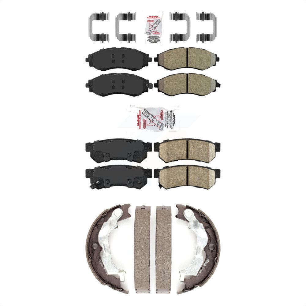 Transit Auto KNN-101091 Disc Brake Pad for 2014-2015 Chevrolet Spark EV - Front and Rear