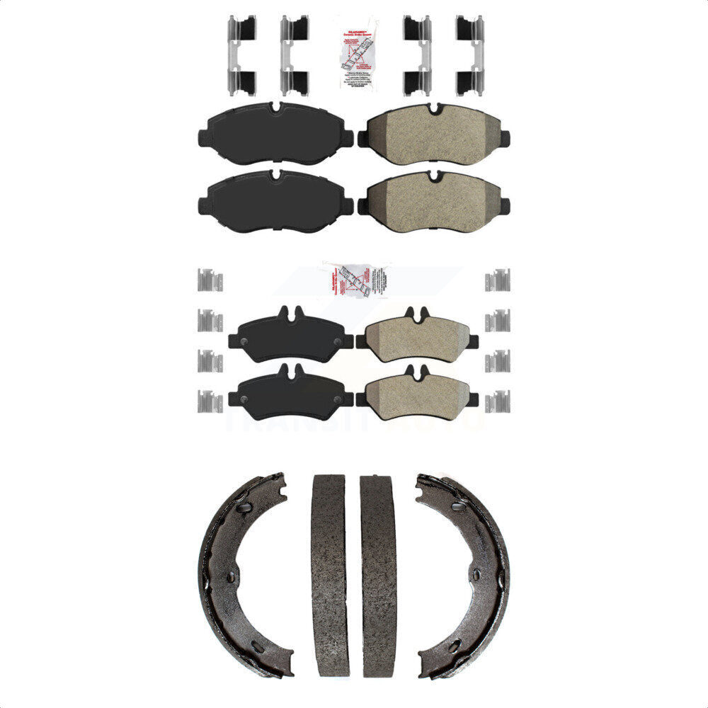 Transit Auto KNN-101096 Disc Brake Pad for 2007-2018 Mercedes-Benz Sprinter 2500, Dodge Sprinter 2500, Freightliner Sprinter 2500 - Front and Rear