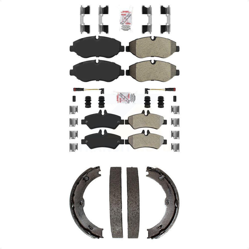 Transit Auto KNN-101098 Disc Brake Pad for 2007-2018 Mercedes-Benz Sprinter 2500, Dodge Sprinter 2500, Freightliner Sprinter 2500 - Front and Rear