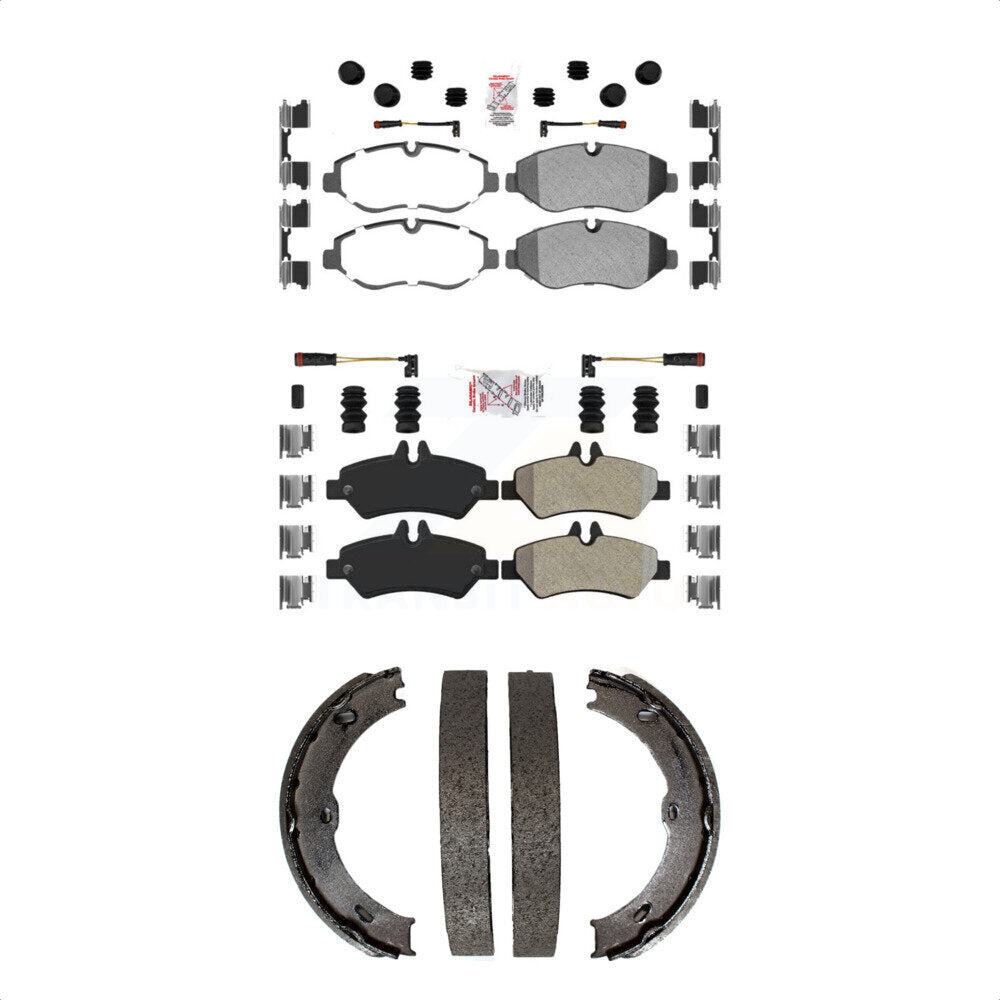 Transit Auto KNN-101099 Disc Brake Pad for 2007-2018 Mercedes-Benz Sprinter 2500, Dodge Sprinter 2500, Freightliner Sprinter 2500 - Front and Rear