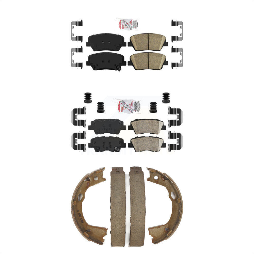 Transit Auto KNN-101187 Disc Brake Pad for 2012-2017 Hyundai Azera - Front and Rear