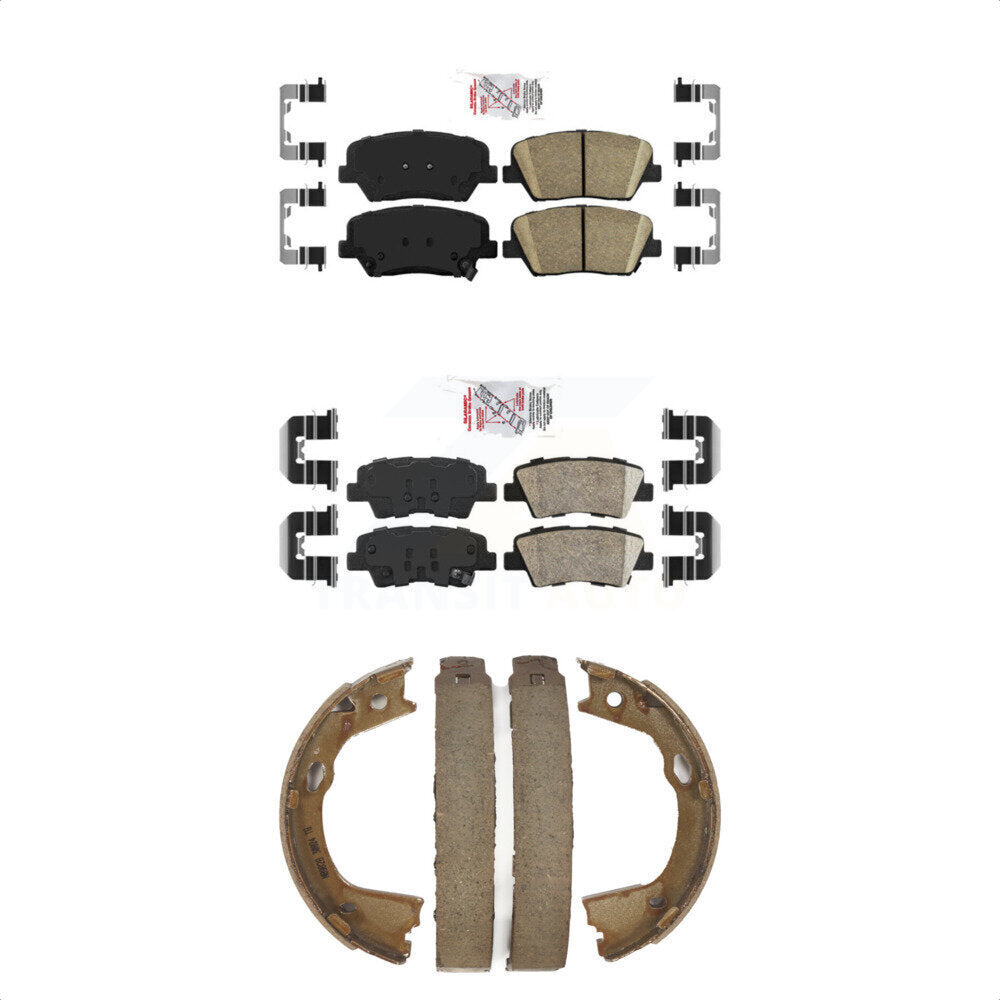 Transit Auto KNN-101189 Disc Brake Pad for 2012-2017 Hyundai Azera - Front and Rear