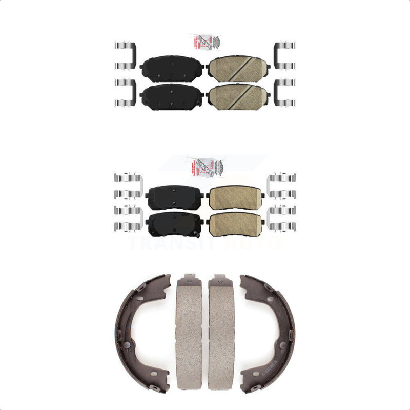 Transit Auto KNN-101202 Disc Brake Pad for 2007-2012 Hyundai Veracruz - Front and Rear