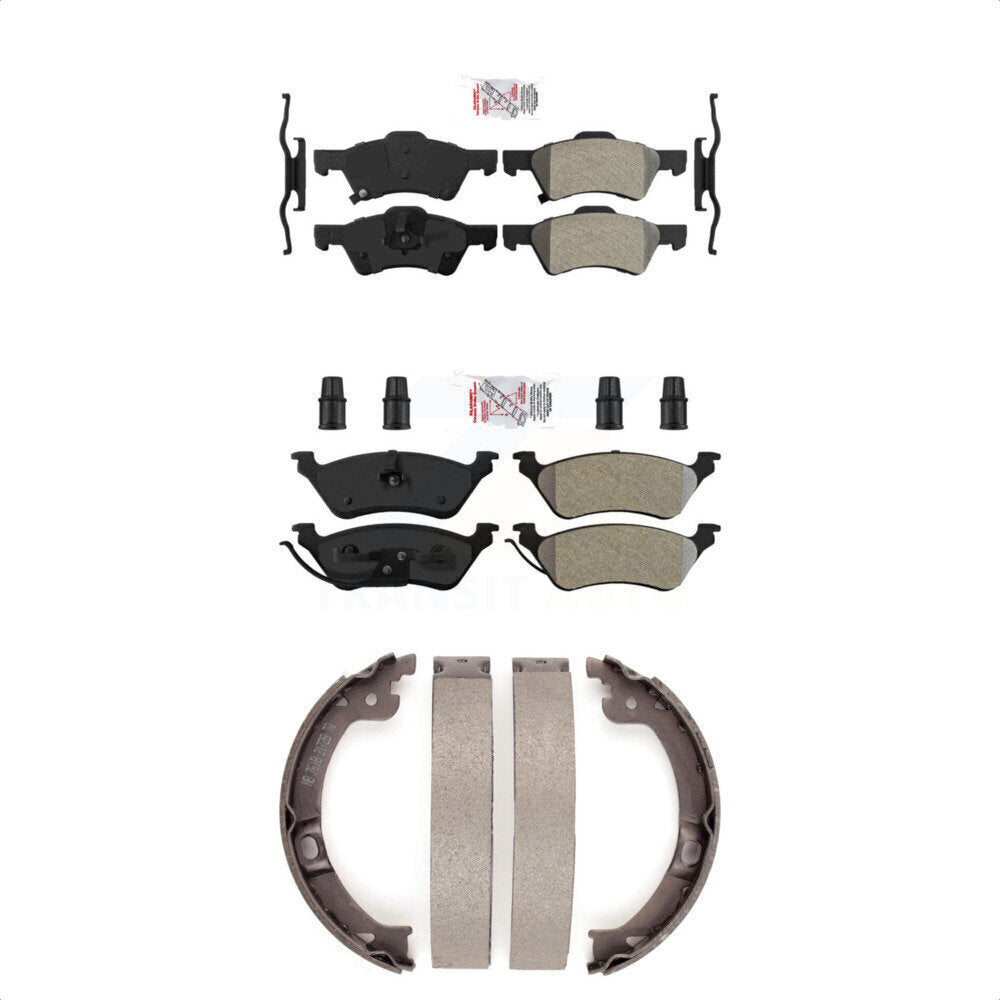 Transit Auto KNN-101217 Disc Brake Pad for 2001-2007 Dodge Grand Caravan, Chrysler Town & Country and More - Front and Rear