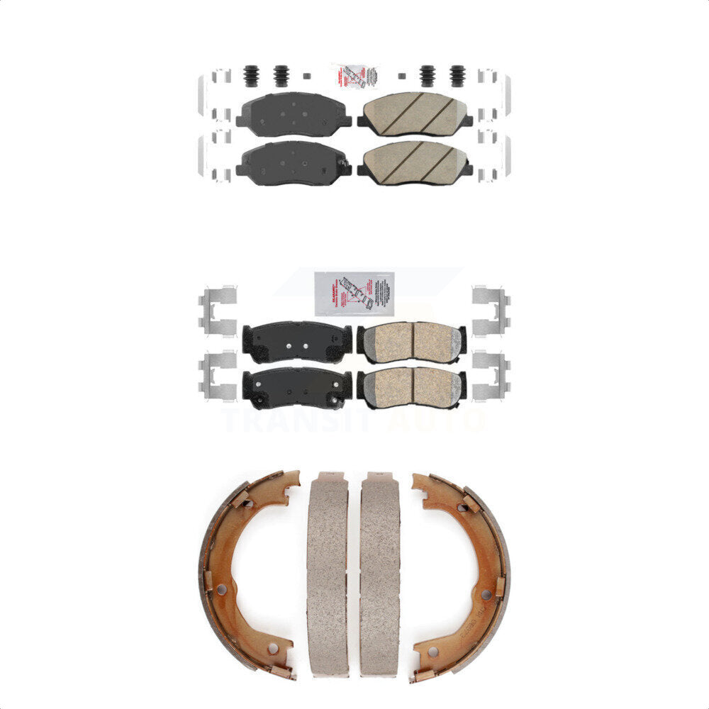 Transit Auto KNN-101223 Disc Brake Pad for 2007-2009 Hyundai Santa Fe - Front and Rear