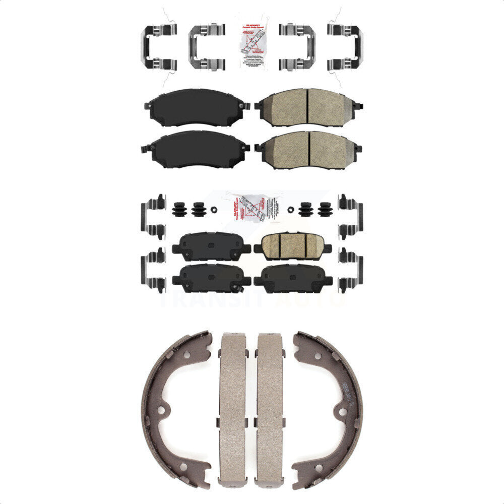 Transit Auto KNN-101236 Disc Brake Pad for 2009-2016 INFINITI QX70, INFINITI FX37 and More - Front and Rear