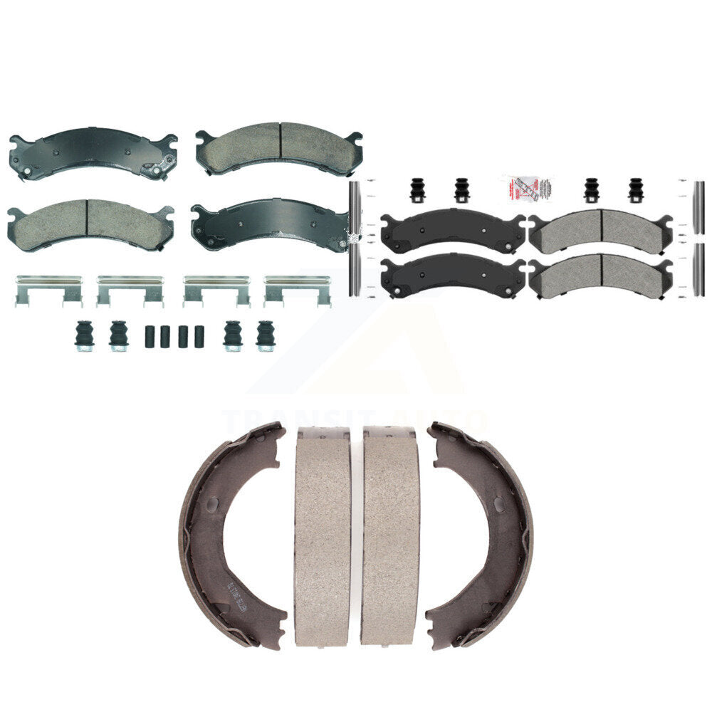 Transit Auto KNN-101257 Disc Brake Pad for 2001-2010 GMC Sierra 3500 HD, Chevrolet Silverado 3500 Classic and More - Front and Rear