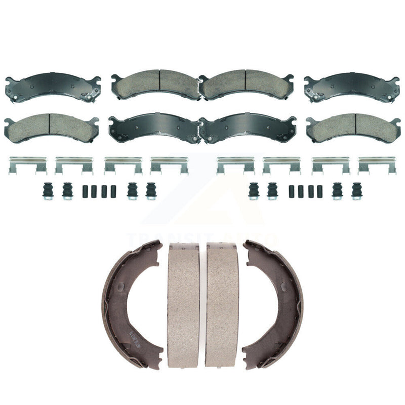 Transit Auto KNN-101259 Disc Brake Pad for 2001-2010 GMC Sierra 3500 HD, Chevrolet Silverado 3500 Classic and More - Front and Rear