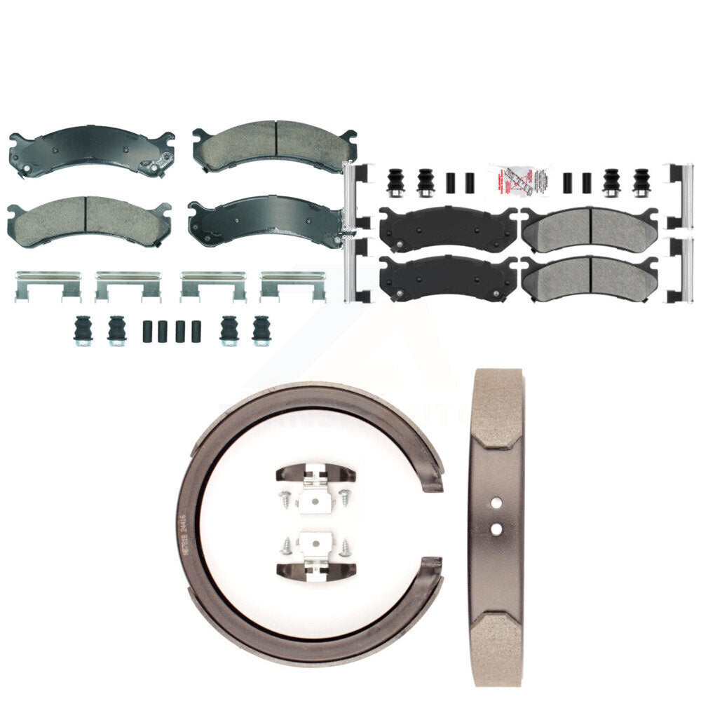 Transit Auto KNN-101262 Disc Brake Pad for 2001-2006 Chevrolet Silverado 1500 HD, GMC Sierra 1500 HD and More - Front and Rear