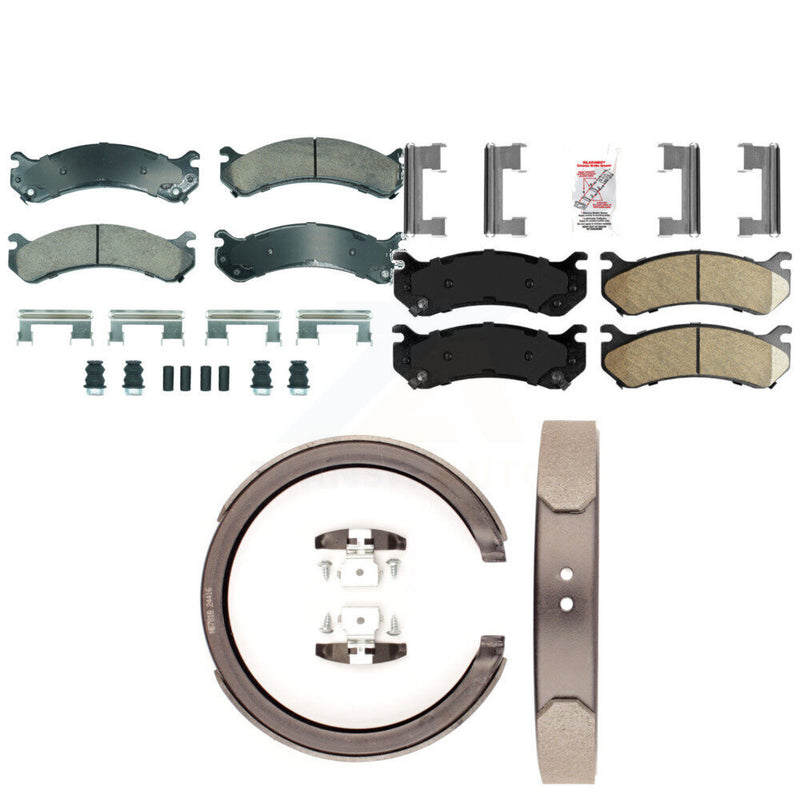 Transit Auto KNN-101263 Disc Brake Pad for 2001-2006 Chevrolet Silverado 1500 HD, GMC Sierra 1500 HD and More - Front and Rear
