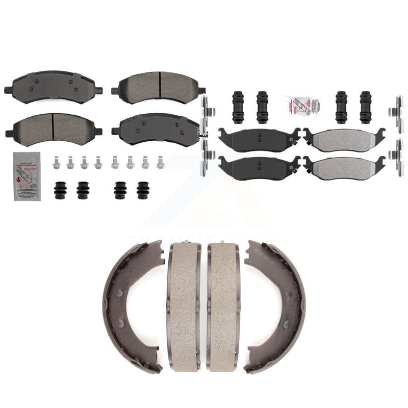 Transit Auto KNN-101276 Disc Brake Pad for 2006-2008 Dodge Ram 1500, Chrysler Aspen, Dodge Durango - Front and Rear