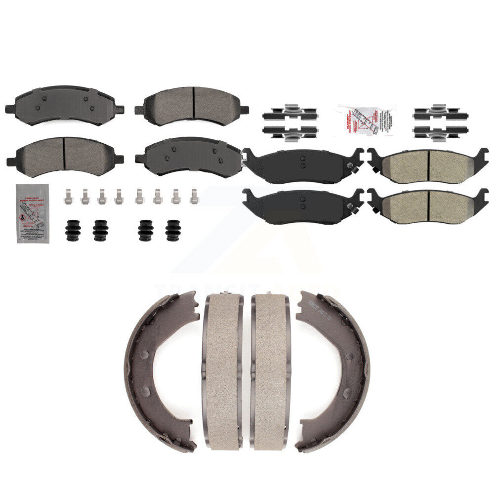 Transit Auto KNN-101277 Disc Brake Pad for 2006-2008 Dodge Ram 1500, Chrysler Aspen, Dodge Durango - Front and Rear
