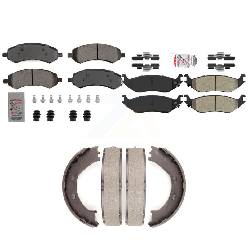 Transit Auto KNN-101277 Disc Brake Pad for 2006-2008 Dodge Ram 1500, Chrysler Aspen, Dodge Durango - Front and Rear
