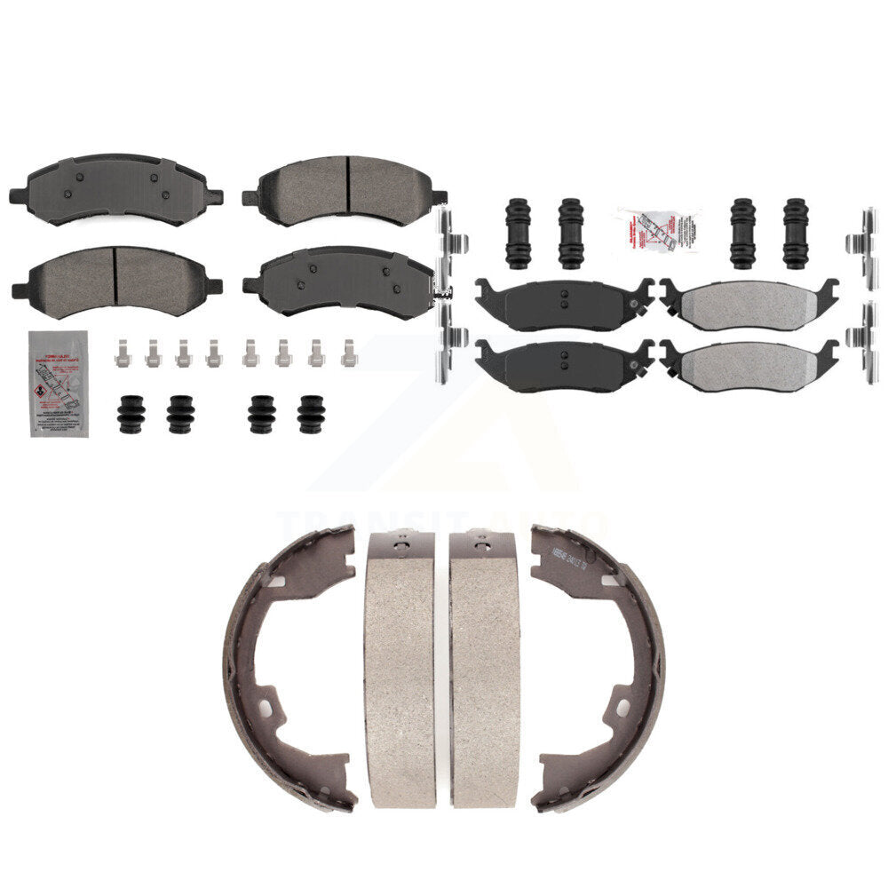 Transit Auto KNN-101279 Disc Brake Pad for 2007-2008 Dodge Ram 1500 - Front and Rear