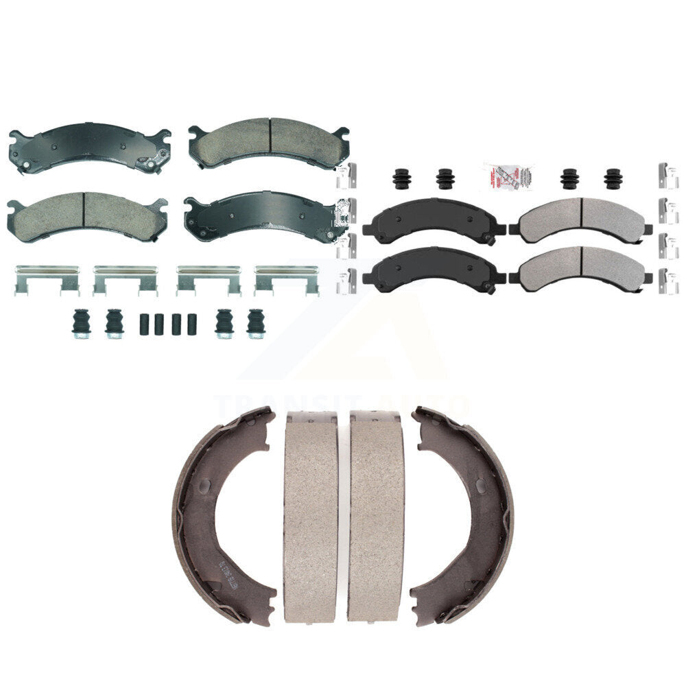 Transit Auto KNN-101282 Disc Brake Pad for 2003-2007 GMC Savana 3500, Chevrolet Express 3500 - Front and Rear