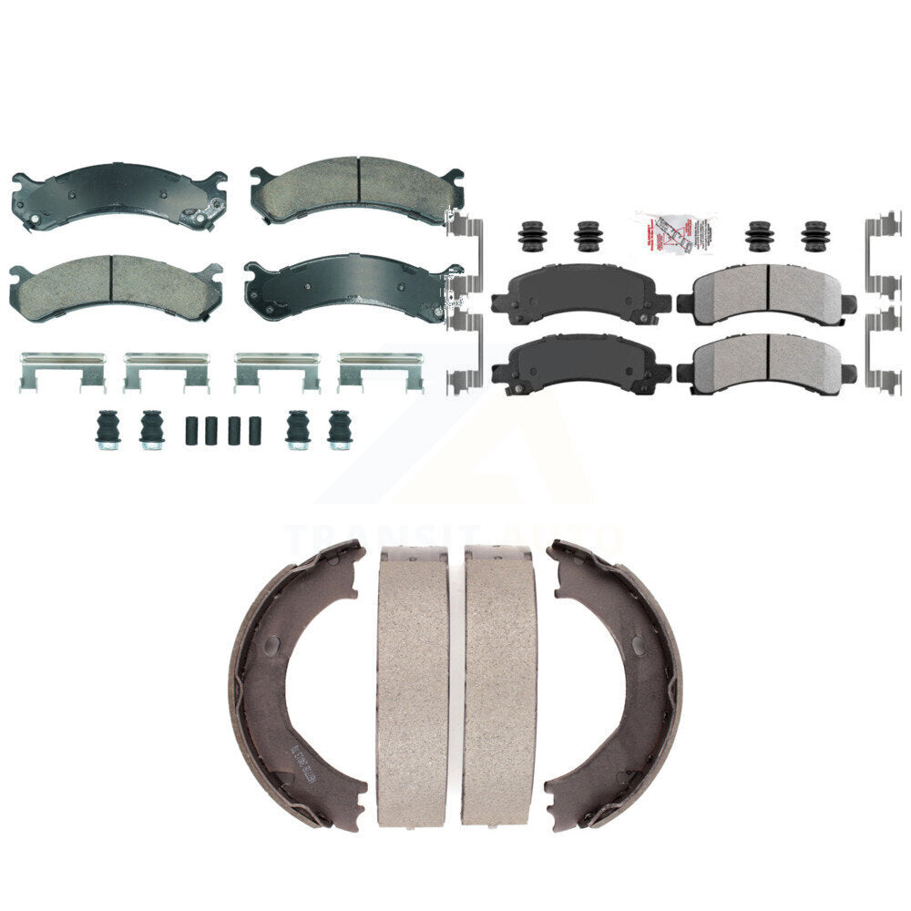 Transit Auto KNN-101283 Disc Brake Pad for 2003-2008 Chevrolet Express 2500, GMC Savana 2500 and More - Front and Rear