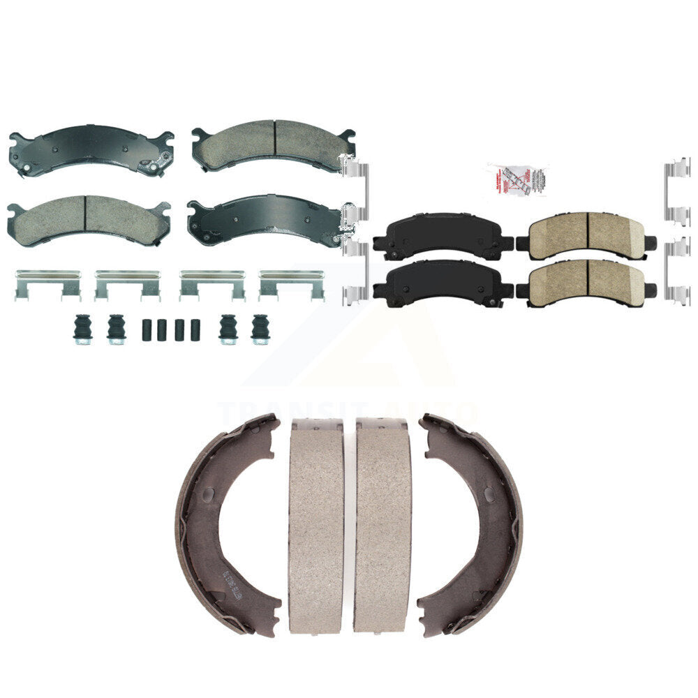 Transit Auto KNN-101284 Disc Brake Pad for 2003-2008 Chevrolet Express 2500, GMC Savana 2500 and More - Front and Rear
