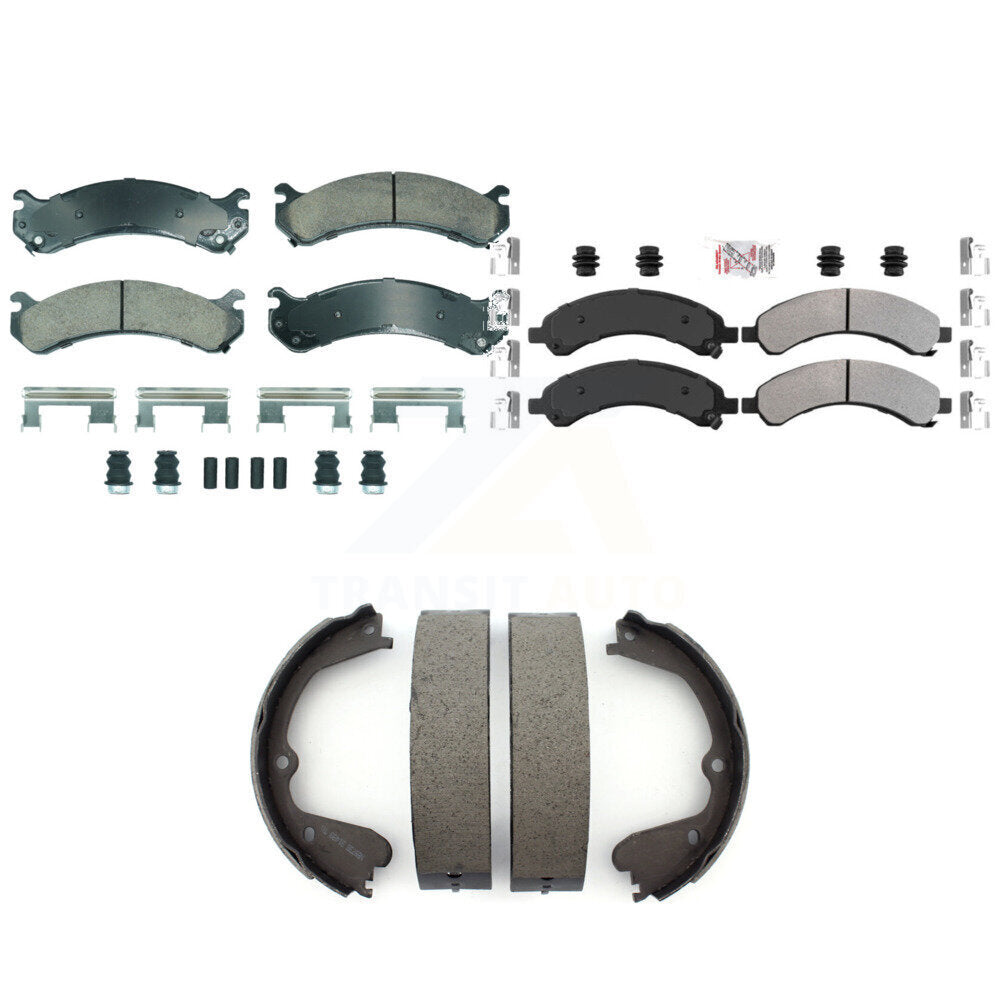 Transit Auto KNN-101285 Disc Brake Pad for 2008 Chevrolet Express 3500, GMC Savana 3500 - Front and Rear