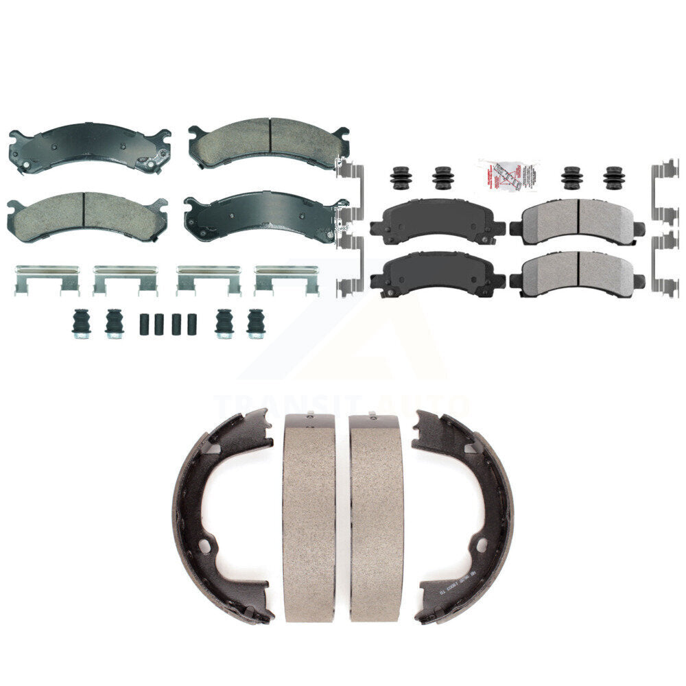 Transit Auto KNN-101286 Disc Brake Pad for 2008-2020 Chevrolet Express 2500, GMC Savana 2500 and More - Front and Rear