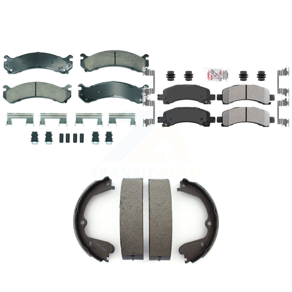 Transit Auto KNN-101289 Disc Brake Pad for 2008-2016 Chevrolet Express 4500, GMC Savana 3500 - Front and Rear