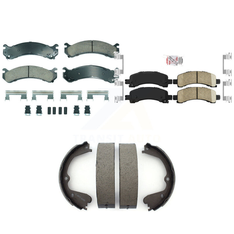Transit Auto KNN-101290 Disc Brake Pad for 2008-2016 Chevrolet Express 4500, GMC Savana 3500 - Front and Rear